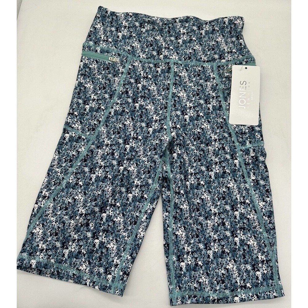 Jones New York Sport Women Multi Color Active Zippered Shorts Small NEW NWT